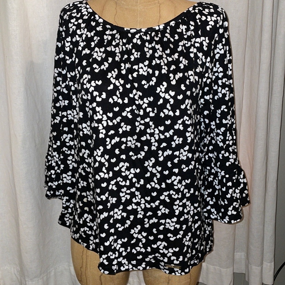 Michael Kors heart blouse Size L